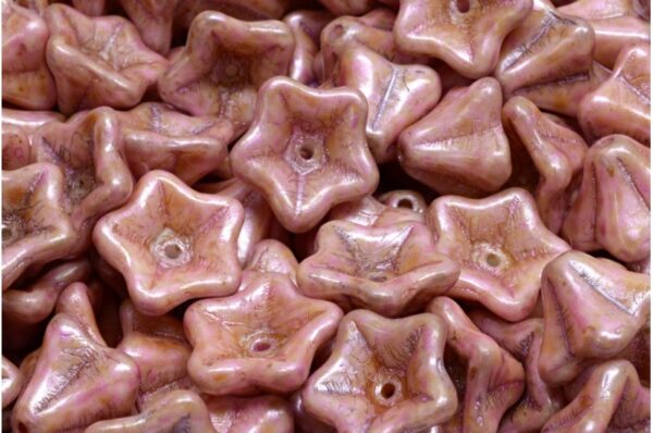 Petunia Flower Beads 8x13mm - Image 1
