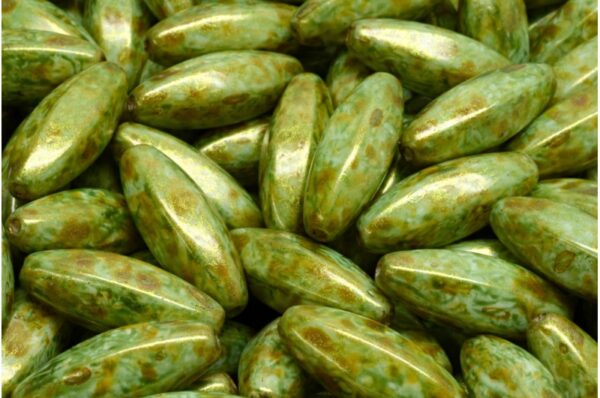 Peeled Olive beads 19x7mm - Image 1