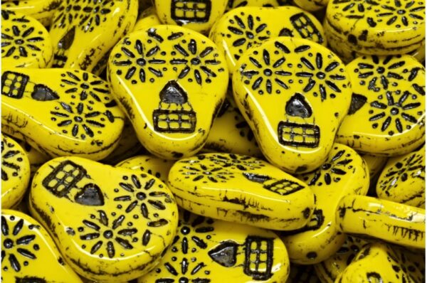 Sugar Skull Beads 20x16mm - Imagen 1