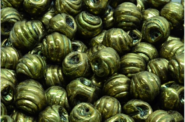 Grooved Mushroom Button Beads 9x8mm - Image 1