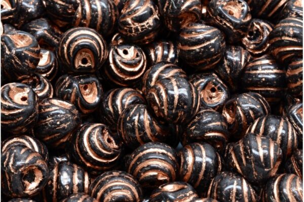 Grooved Mushroom Button Beads 9x8mm - Image 1