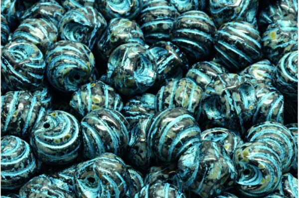 Grooved Mushroom Button Beads 9x8mm - Image 1