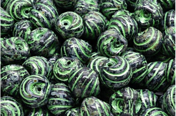 Grooved Mushroom Button Beads 9x8mm - Image 1
