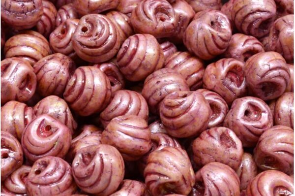 Grooved Mushroom Button Beads 9x8mm - Image 1