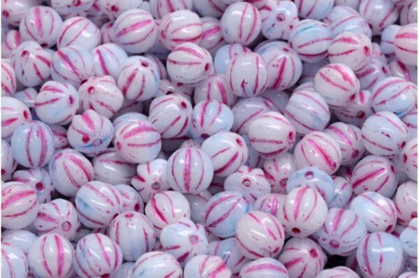 Melon Beads 6x6mm - Image 1