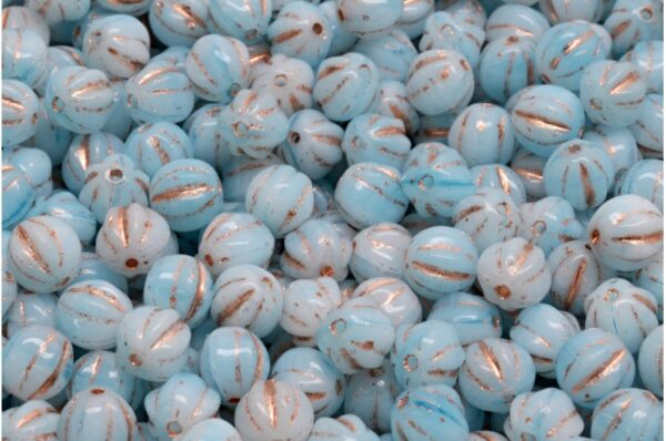 Melon Beads 6x6mm - Image 1