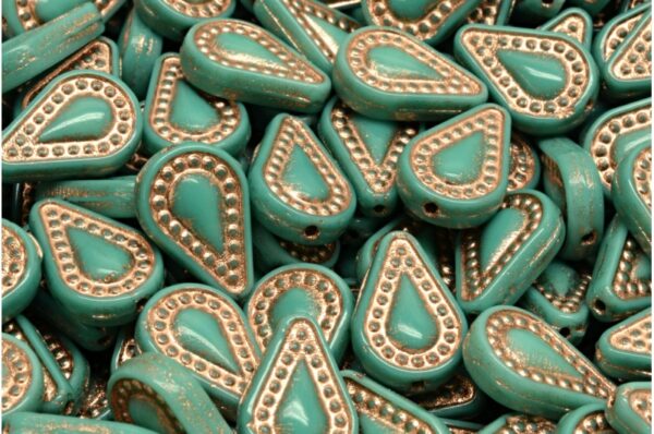 Filigree Tear Drop Beads 14x10mm - Image 1