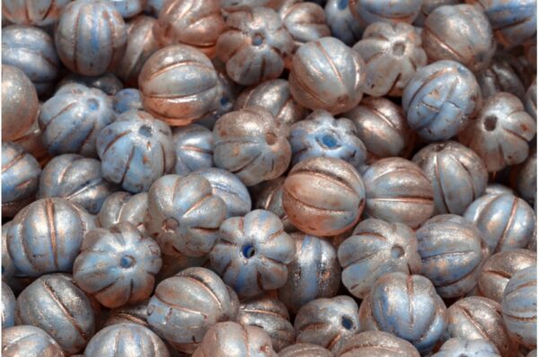 Melon Beads 8x8mm - Image 1