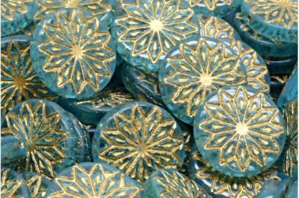 Origami Flower Beads 18x18mm - Image 1