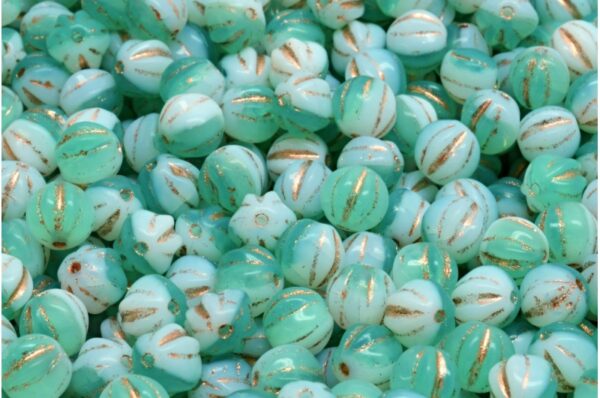 Melon Beads 6x6mm - Image 1