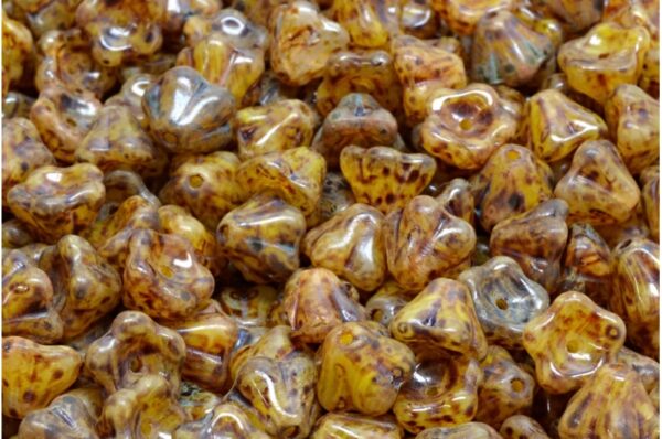 Bell Flower Beads 6x8mm - Image 1