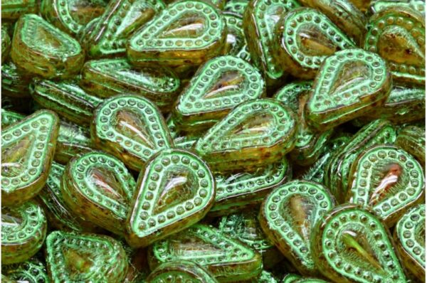 Filigree Tear Drop Beads 14x10mm - Image 1