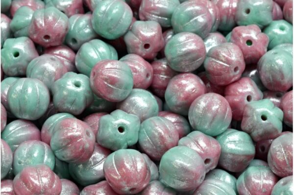 Melon Beads 8x8mm - Image 1