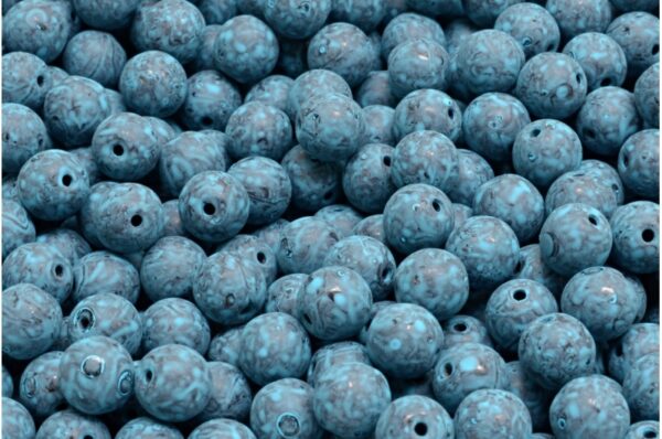 Round Druck Beads 6mm - Image 1
