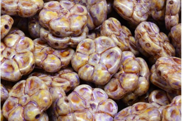 Primrose flower beads 15x15mm - Image 1
