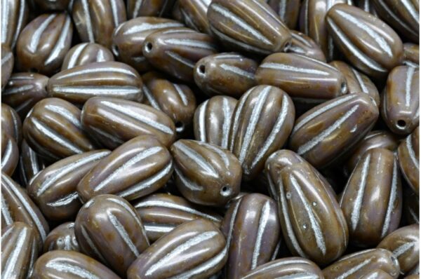 Drop Melon Beads 13x8mm - Image 1