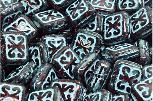 Ornamental Cushion Beads 11x12mm - Image 1