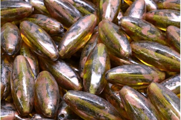 Peeled Olive beads 19x7mm - Imagen 1