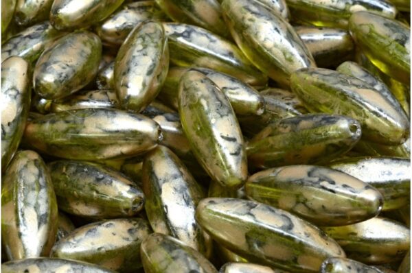 Peeled Olive beads 19x7mm - Imagen 1