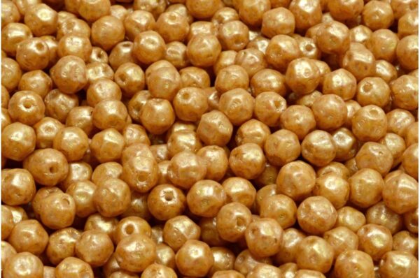 Fancy Round Druck Beads 4x4mm - Image 1