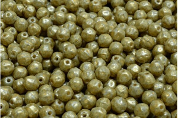 Fancy Round Druck Beads 4x4mm - Image 1