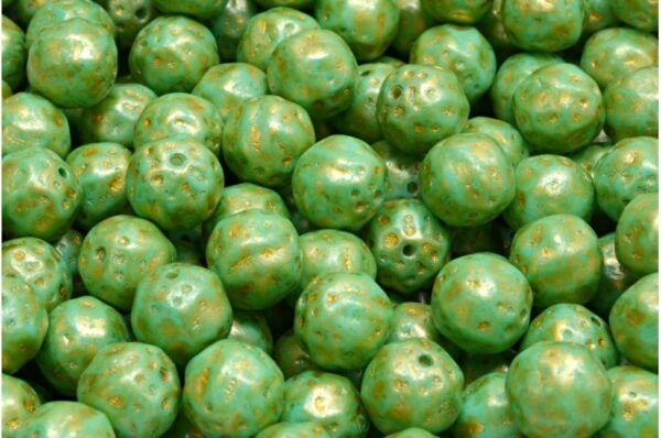 Fancy Round Druck Beads 8x8mm - Image 1