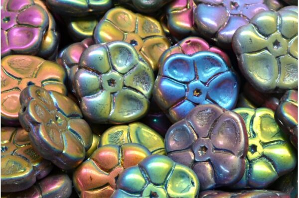 Primrose flower beads 15x15mm - Imagen 1
