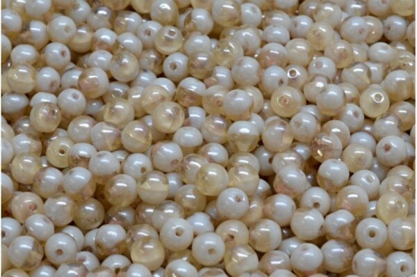 Round Druck Beads 4mm - Image 1