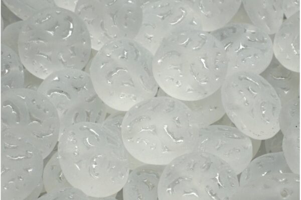 Lentil Beads with Ornaments 14mm - Imagen 1