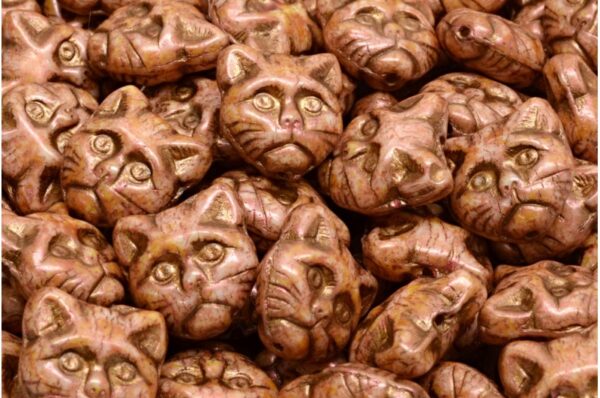 Cat Head Beads  13mm - Imagen 1