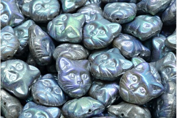 Cat Head Beads  13mm - Image 1