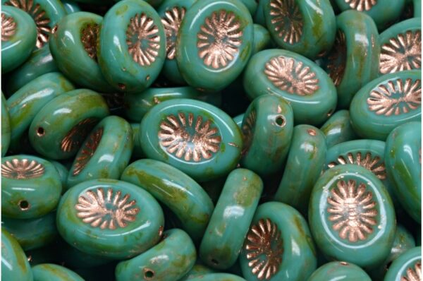 Kiwi Beads 14x10mm - Image 1