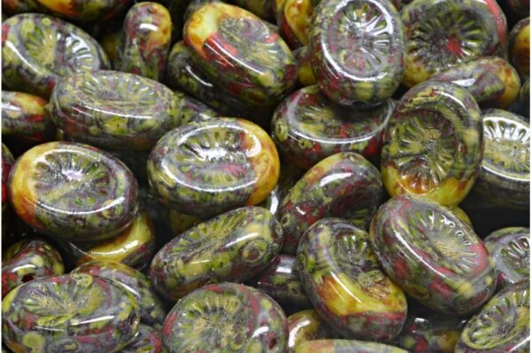 Kiwi Beads 14x10mm - Image 1