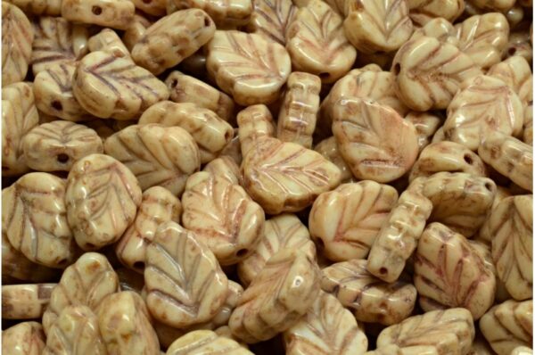 Mint Leaf Beads 10x8mm - Imagen 1