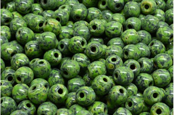 Round Druck Beads - Big Hole 1,5mm - Image 1