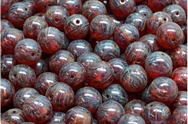 Round Druck Beads 8x8mm - Image 1