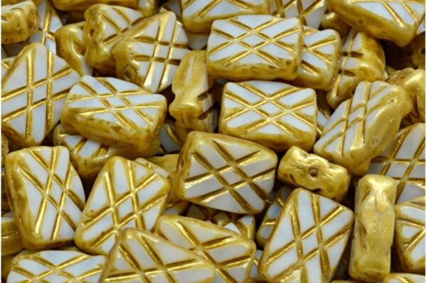 TCB Designed Rectangle Beads 12x8mm - Imagen 1
