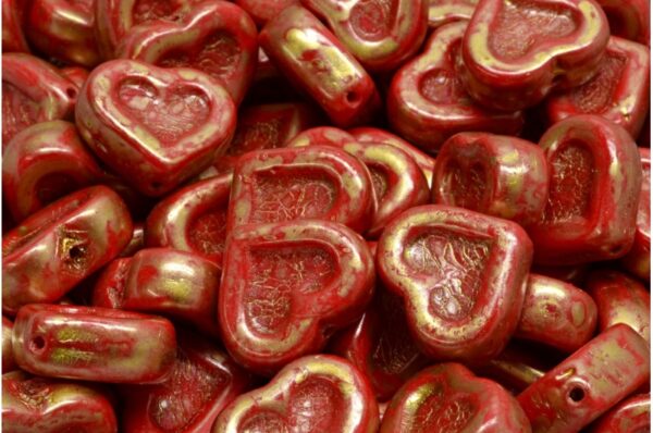 Heart Beads 14x12mm - Image 1