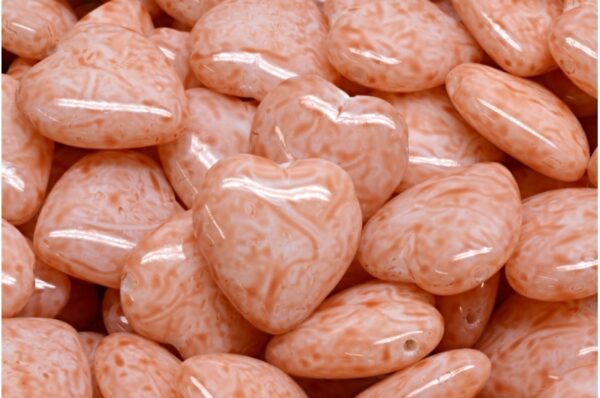 Heart Beads 15x16mm Side Hole - Image 1