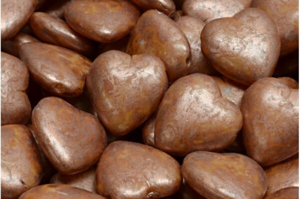 Heart Beads 15x16mm Side Hole - Image 1
