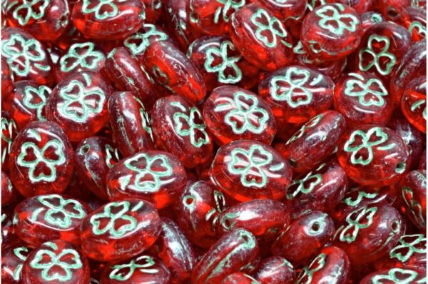 Shamrock Oval Beads 10x8mm - Imagen 1