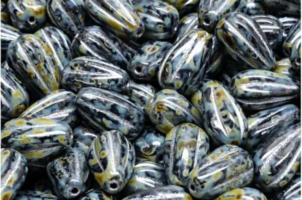 Drop Melon Beads 13x8mm - Image 1