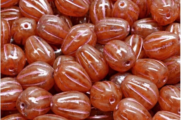 Drop Melon Beads 11x9mm - Image 1