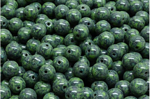 Round Druck Beads 6x6mm - Image 1