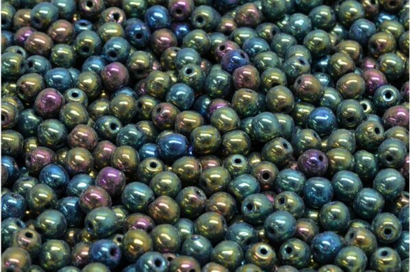 Round Druck Beads 4mm - Image 1
