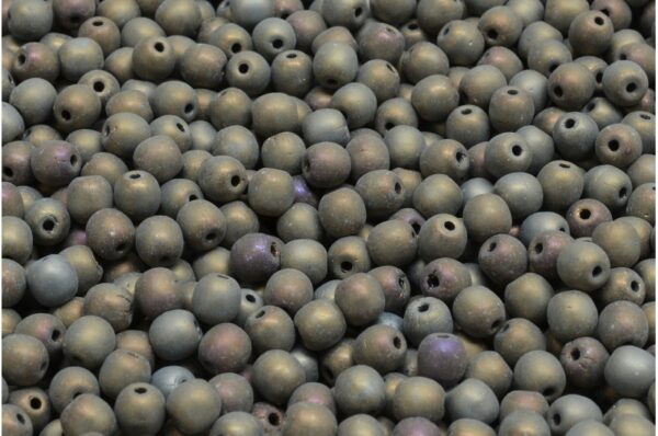 Round Druck Beads 4mm - Image 1