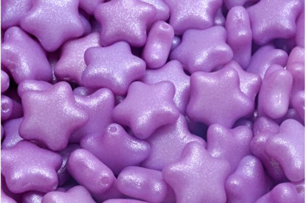 Flat Star Beads 12x12mm - Image 1