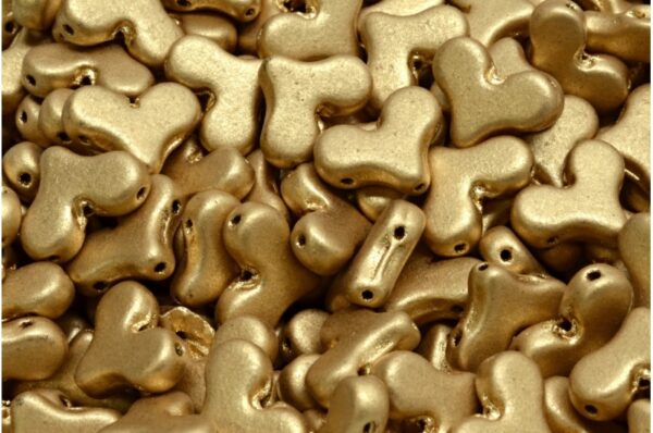 2 Hole Wide Heart Bead 7x12mm - Imagen 1