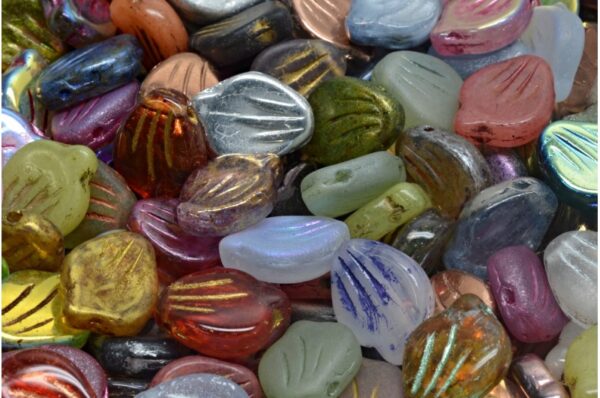 Peony Petal Beads 9x12mm - Image 1