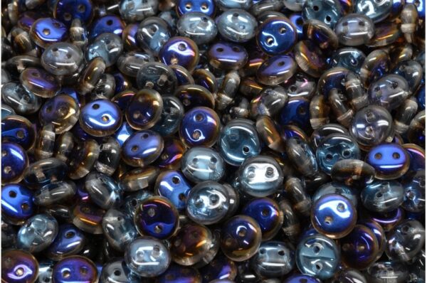 2 Hole Lentil Beads 6x6mm - Image 1